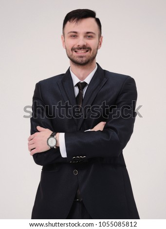 senior Manager with folded arms in front of you
