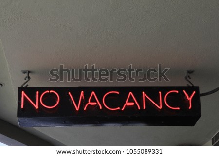 No Vancancy Motel Hotel Vintage Neon Sign