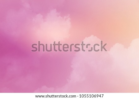 artistic cloudy  sky with gradient color, nature abstract background