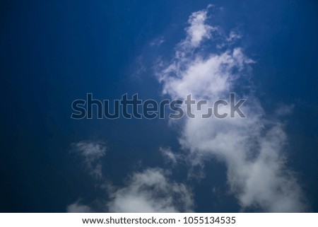 Blue sky with white clouds 