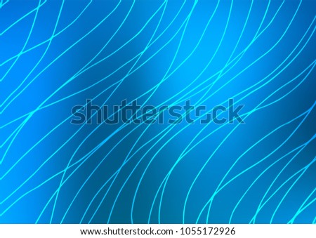 Light BLUE vector abstract doodle background. Doodles on blurred abstract background with gradient. The elegant pattern can be used as a part of a brand book.