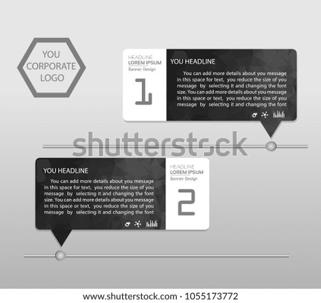 Timeline infographics banner. Template modern info graphic design, for business template, marketing, creative templates and graphics vector. Background.