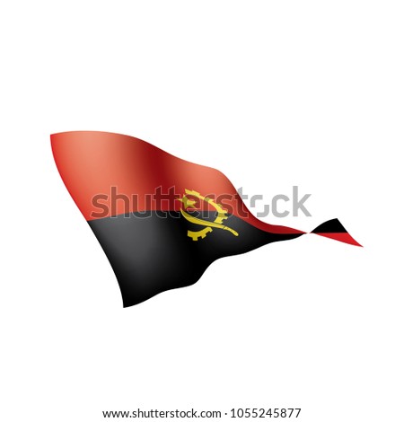 Angola flag, vector illustration