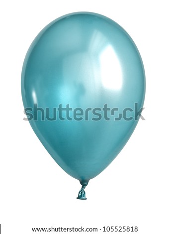 Inflatable balloon, photo on the white background Royalty-Free Stock Photo #105525818