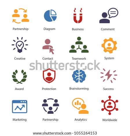 Business People and symbols
