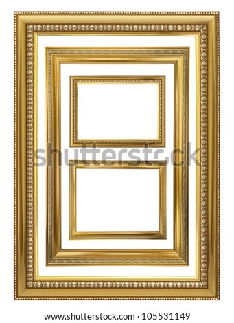 Isolated wooden Photo Frame