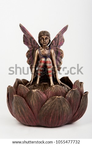 decorative figure Tinkerbell on white background