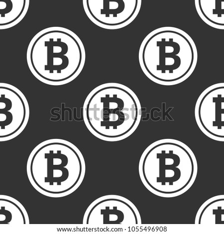 Bitcoin pattern. Vector illustration.