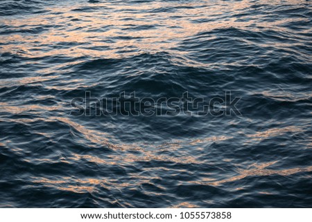 Sea wave offshore background blue reflection
