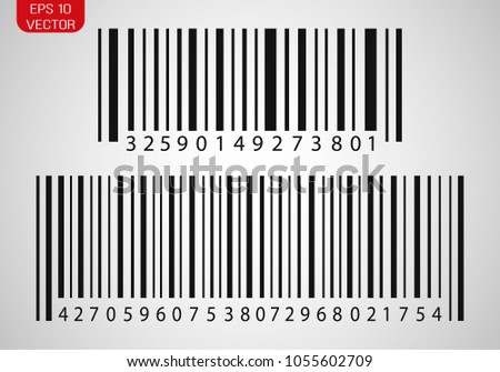 Set of barcodes icon. Vector illustration.