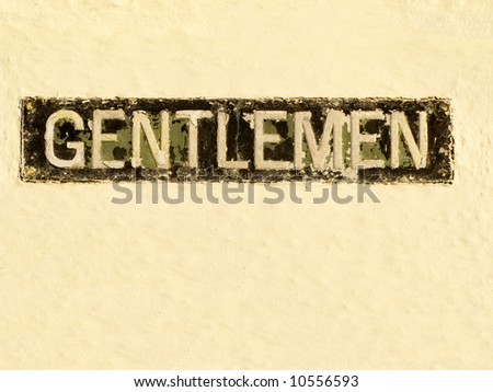 Old Gentlemen sign