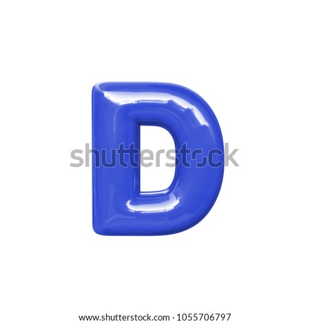 letter D balloon font