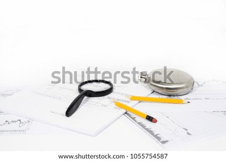 Abstract photo of documents. Daily office work.