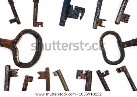 old keys, abstraction