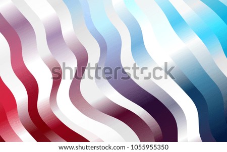 Dark Blue, Red vector template with abstract lines. A vague circumflex abstract illustration with gradient. New composition for your brand book.