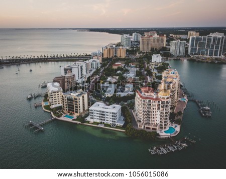 Aerial of Sarasota Florida