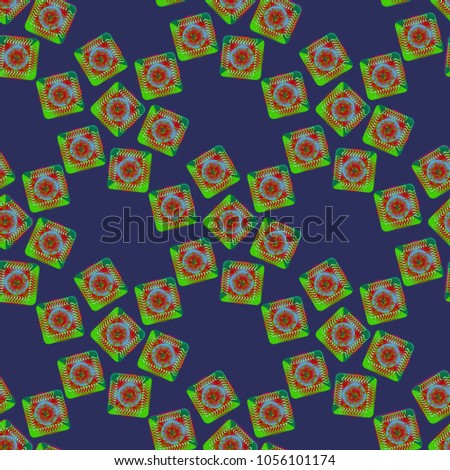 Doodle bisquit cookie or cracker background. Cookie seamless pattern