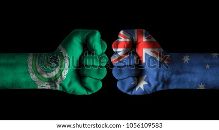 League arabian states vs Australia