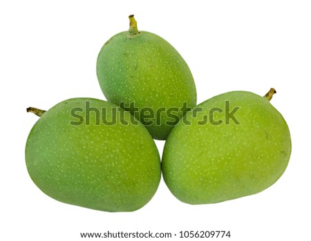 Sour green mango Royalty-Free Stock Photo #1056209774