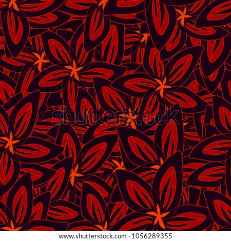 Floral backgrounds. Seamless patterns for textile and wallpapers