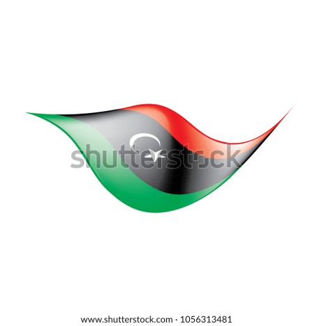 Libya flag, vector illustration
