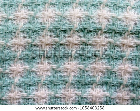 Colorful fabric tweed texture, background. Closeup horizontal fragment. 