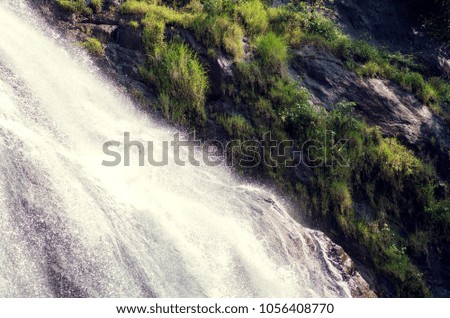 Mountain waterfall picture.