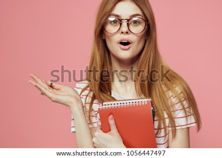  education, teach, student on a pink background, university                              