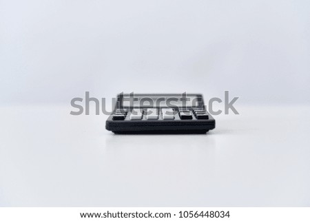 calculator on a gray background                             
