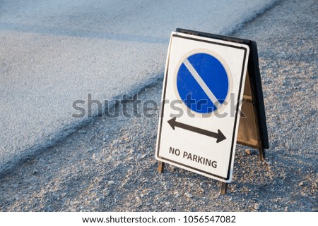 No parking sign background,