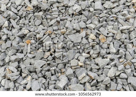 Rough stone for construction.