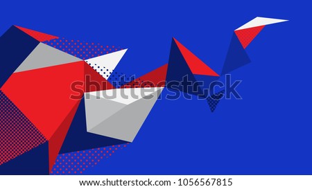 abstract background blue red white
