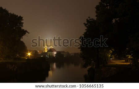 Poland Europe Night City Photography River Lights Cityscape
