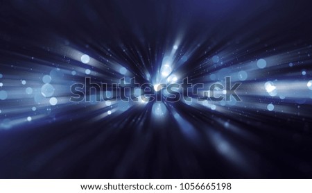 Abstract blue background. Explosion star with gloss and lines. Illustration beautiful.
