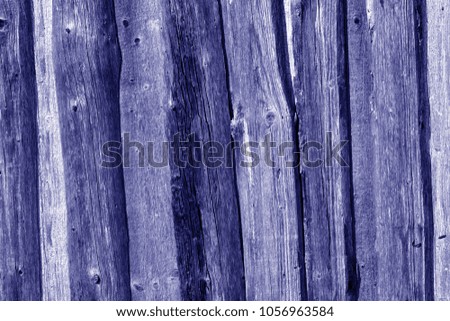 Wooden fence pattern in blue tone. Abstract background and texture for design.