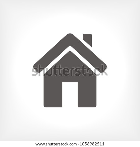 Home vector icon. House icon. Estate icon. Minimalist style. 