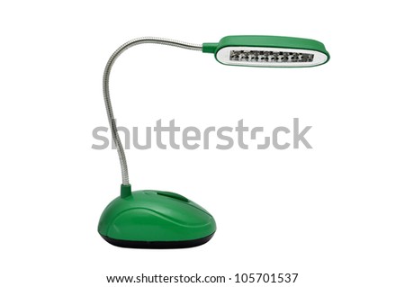table lamp on white background