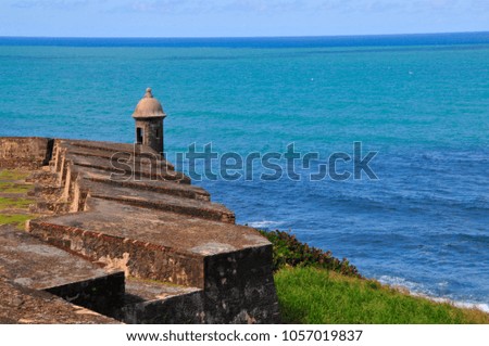 San Juan, Puerto Rico Caribbean coast along Paseo de la Princesa