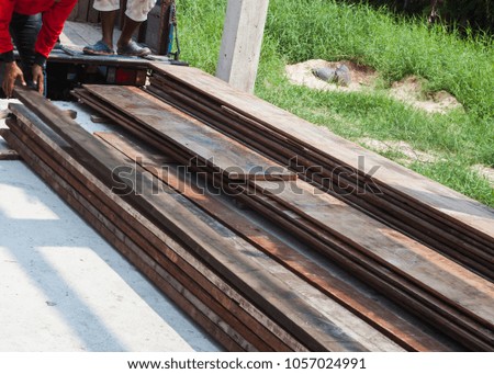 wood plank for construction