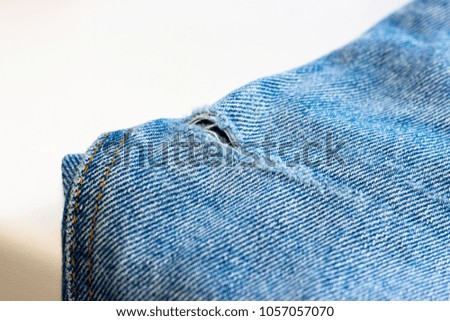 different parts of old jeans background or texture
