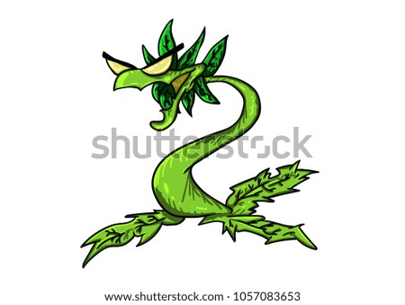 creepy monster-plant dragon