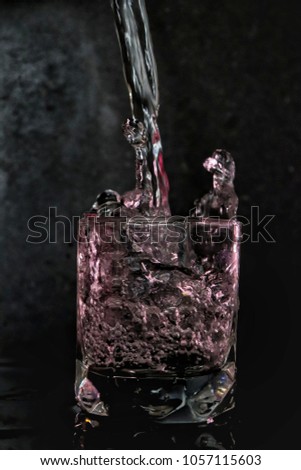 Waterfall in a glass