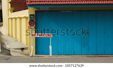 police station in Malaysia
No parking sign