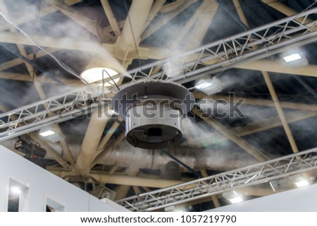 Humidification and evaporative cooling industrial system Royalty-Free Stock Photo #1057219790