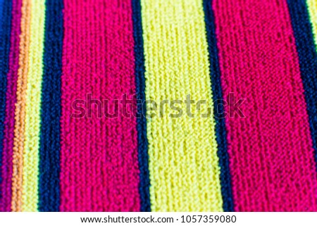 Beautiful art of colorful fabric texture cotton sack. Textile background in neutral yellow and red color.  (handmade) Use for web site or mobile devices. Close up of fabric texture background. 
