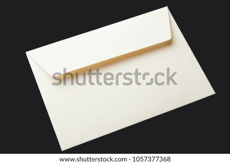 Paper envelope template mockup.