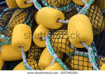Colorful fishnet detail, texture