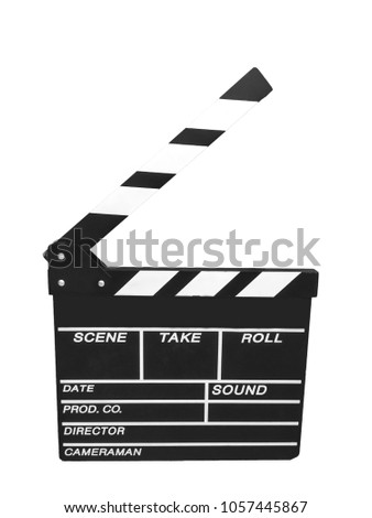 black and white isolated cracker director