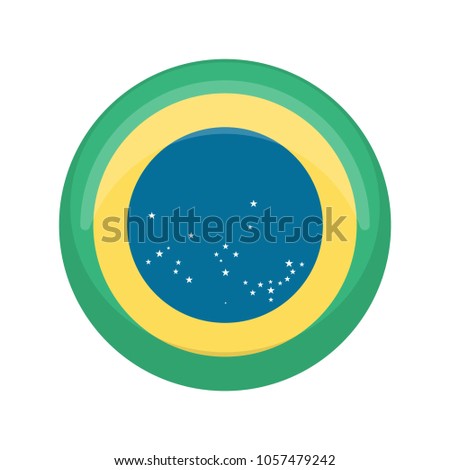 Retro Brazil campaign button