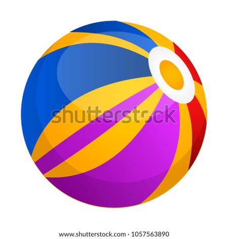 Isolated beach ball icon